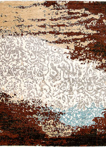 Multi Colored Abstract 8' 1 x 9' 10 - No. 65182