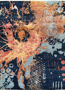 Multi Colored Abstract 8' 11 x 11' 10 - SKU 65195