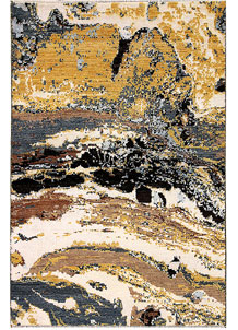 Multi Colored Abstract 4' 2 x 6' 3 - No. 65212