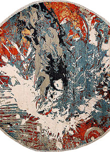 Multi Colored Abstract 8' 1 x 8' 2 - No. 65213