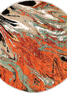 Multi Colored Abstract 8' 2 x 8' 2 - No. 65224