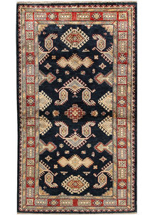 Midnight Blue Kazak 3' 9 x 6' 7 - No. 65229
