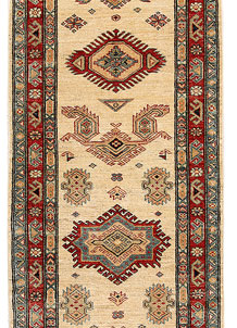 Blanched Almond Kazak 2' 7 x 7' 9 - No. 65238