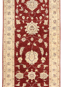 Dark Red Oushak 3' x 9' 6 - No. 65259