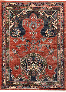 Orange Red Oushak 3' x 3' 11 - SKU 65605