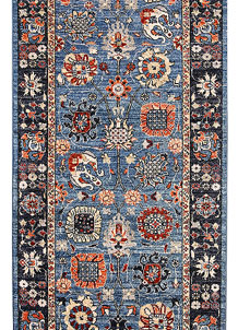 Steel Blue Oushak 2' 8 x 11' 6 - No. 65622