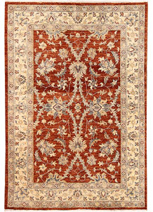 Orange Red Ziegler 3' 4 x 4' 9 - No. 65682