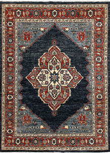 Midnight Blue Oushak 5' 1 x 6' 11 - SKU 65702