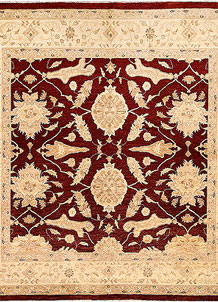Maroon Oushak 6' 6 x 6' 8 - No. 65721