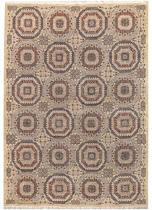 Blanched Almond Ikat 8' 6 x 11' 6 - No. 65741