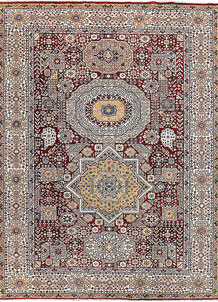 Maroon Mamluk 8' 4 x 11' 1 - SKU 65780