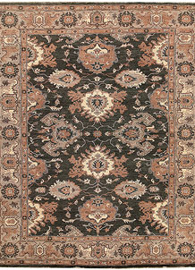 Dark Olive Green Oushak 8' x 10' 2 - No. 65831