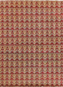 Firebrick Ikat 9' x 11' 7 - SKU 65846