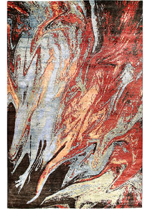 Multi Colored Abstract 11' 10 x 17' 9 - No. 65860
