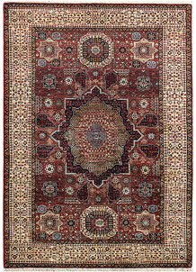 Dark Red Mamluk 4' 1 x 6' 7 - No. 66201