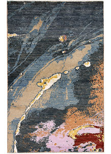 Multi Colored Abstract 4' 1 x 6' 5 - No. 66245