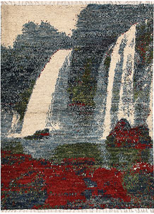 Multi Colored Abstract 5' 6 x 7' 6 - No. 66290