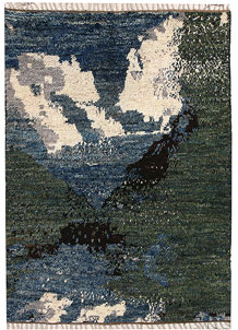 Multi Colored Abstract 4' 11 x 6' 7 - No. 66292