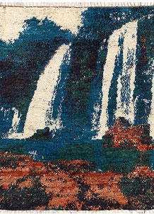 Multi Colored Abstract 5' x 6' 6 - No. 66294