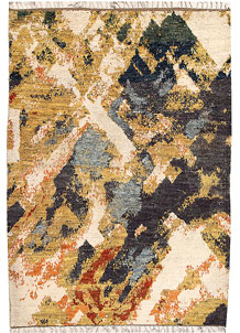 Multi Colored Abstract 6' 8 x 9' 5 - No. 66313