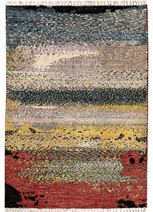 Multi Colored Abstract 6' 7 x 9' 8 - No. 66316