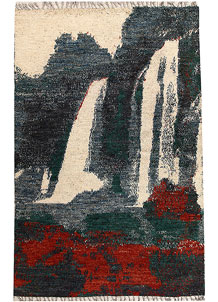 Multi Colored Abstract 5' 9 x 9' 9 - No. 66322