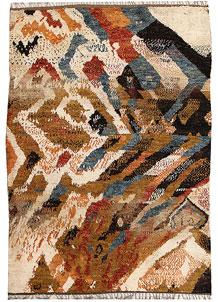 Multi Colored Abstract 6' 11 x 9' 7 - No. 66326