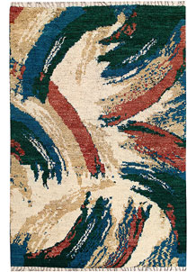 Multi Colored Abstract 6' 2 x 9' 8 - No. 66332