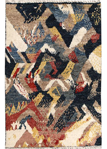 Multi Colored Abstract 6' 6 x 9' 7 - No. 66352