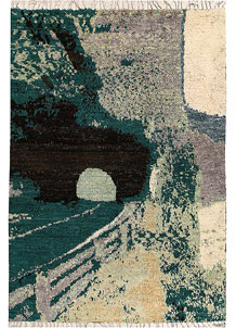 Multi Colored Abstract 6' 6 x 9' 5 - No. 66364