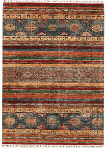Multi Colored Kazak 5' 8 x 8' 2 - No. 67281