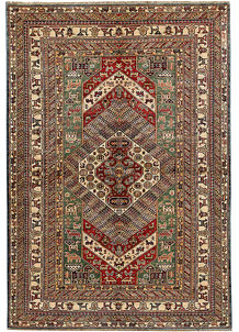 Multi Colored Kazak 5' 6 x 8' 1 - No. 67415