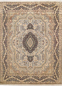 Blanched Almond Isfahan 8' 10 x 12' 4 - No. 67518