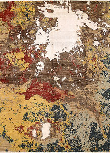 Multi Colored Abstract 7' 10 x 9' 11 - No. 67795