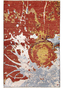 Multi Colored Abstract 4' 1 x 6' 3 - No. 67807