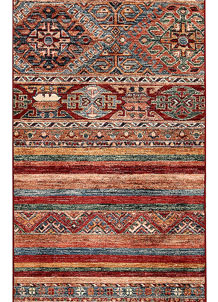 Multi Colored Kazak 2' 2 x 9' 9 - No. 67867