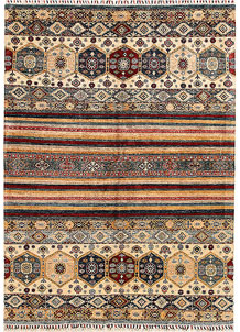 Multi Colored Kazak 5' 7 x 7' 7 - No. 67882