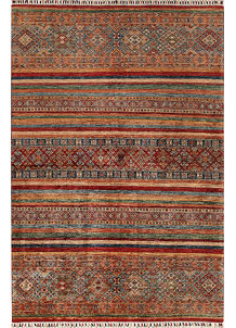 Multi Colored Kazak 5' 5 x 8' 1 - No. 68051