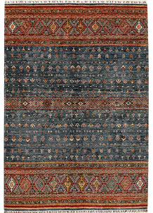 Multi Colored Kazak 6' 11 x 10' - SKU 68189