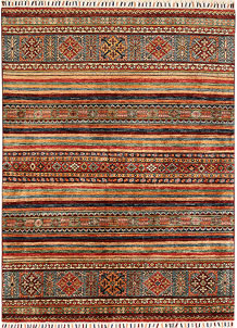 Multi Colored Kazak 4' 11 x 6' 8 - No. 68199