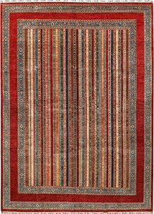 Multi Colored Shawl 8' 8 x 11' 11 - No. 68214