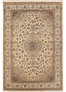 Blanched Almond Isfahan 5' 6 x 8' 2 - No. 68379