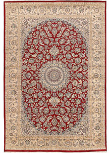 Firebrick Kashan 6' 6 x 9' 6 - No. 68413