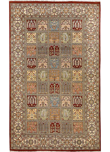 Multi Colored Bakhtiar 4' 7 x 7' 5 - No. 68505