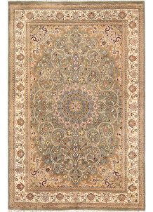 Olive Kashan 4' 8 x 7' 1 - No. 68513