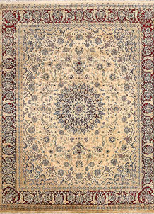 Blanched Almond Kashan 8' 2 x 10' 2 - SKU 68561