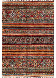 Multi Colored Kazak 5' 7 x 8' 1 - No. 69147
