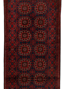 Midnight Blue Khal Mohammadi 3' 1 x 9' 6 - SKU 69483