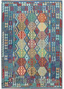 Multi Colored Kilim 6' 10 x 9' 8 - SKU 69653
