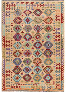 Multi Colored Kilim 5' 8 x 7' 11 - SKU 69660